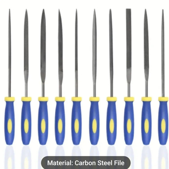 Set of 10 carbon steel files - Picture 1 of 4